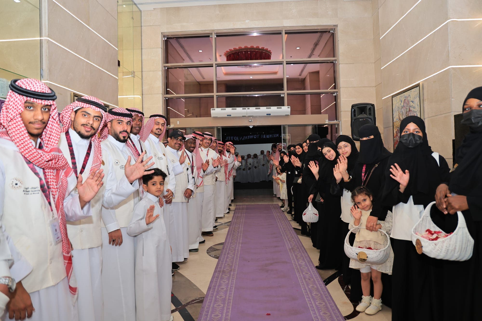 A moment from the Hajj journey with Al Bait Guests