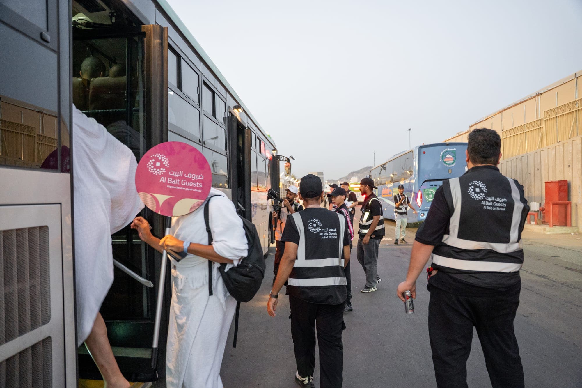 A moment from the Hajj journey with Al Bait Guests