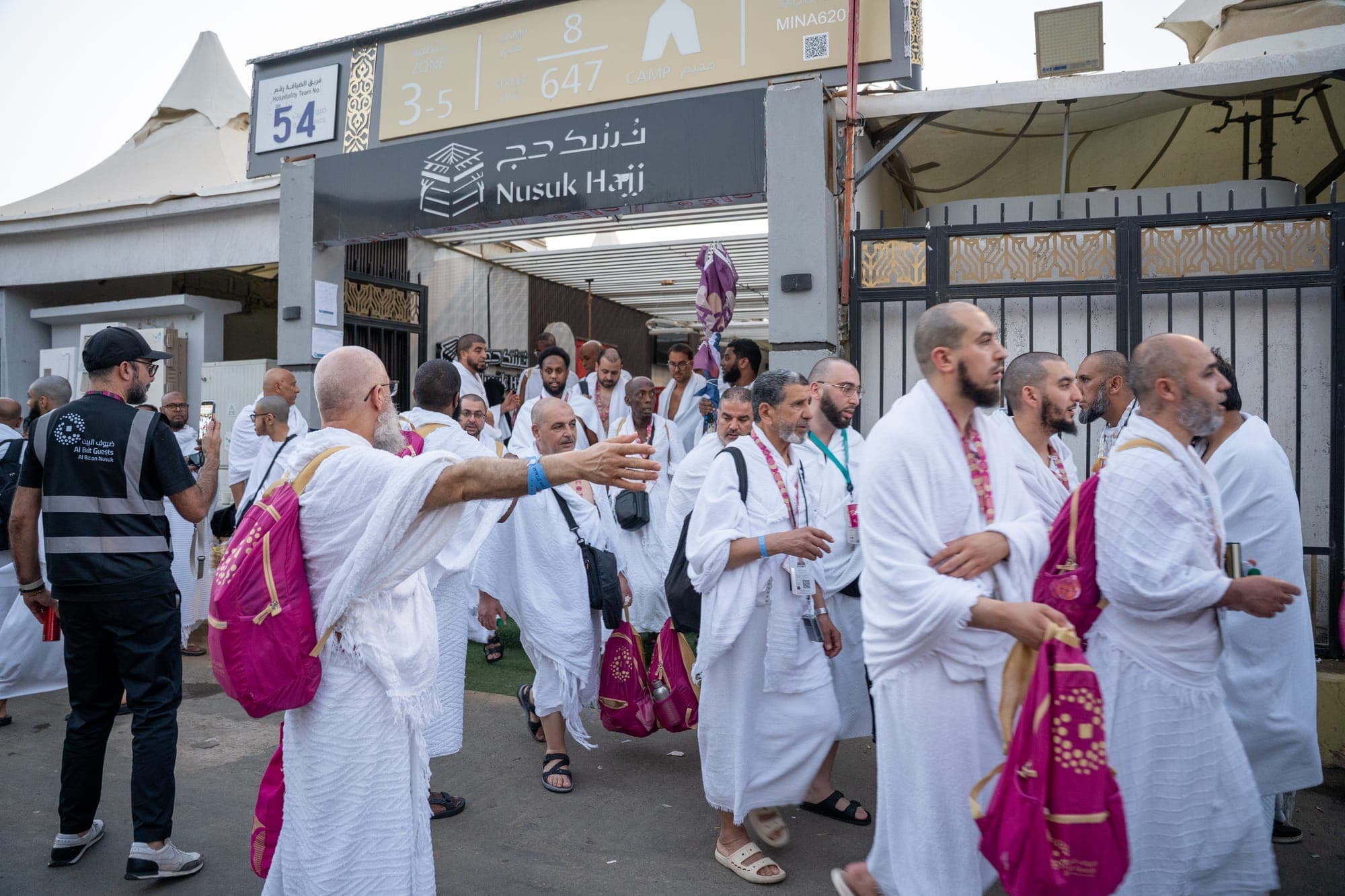 A moment from the Hajj journey with Al Bait Guests