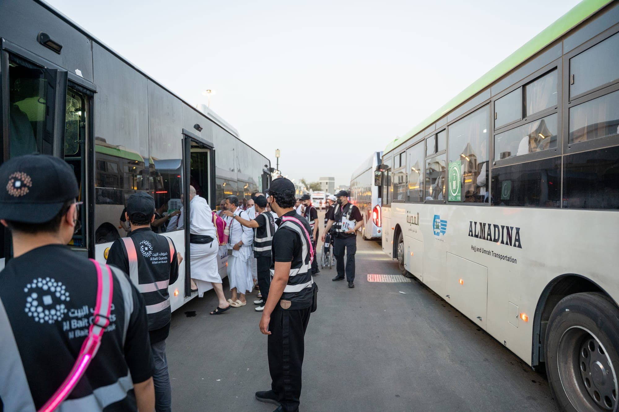 A moment from the Hajj journey with Al Bait Guests