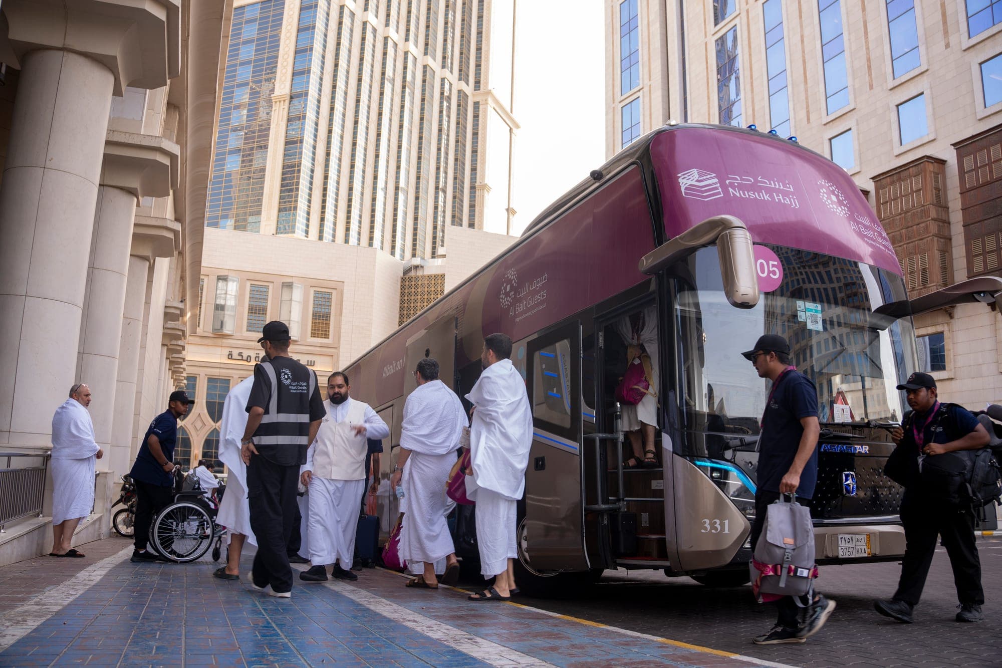 A moment from the Hajj journey with Al Bait Guests