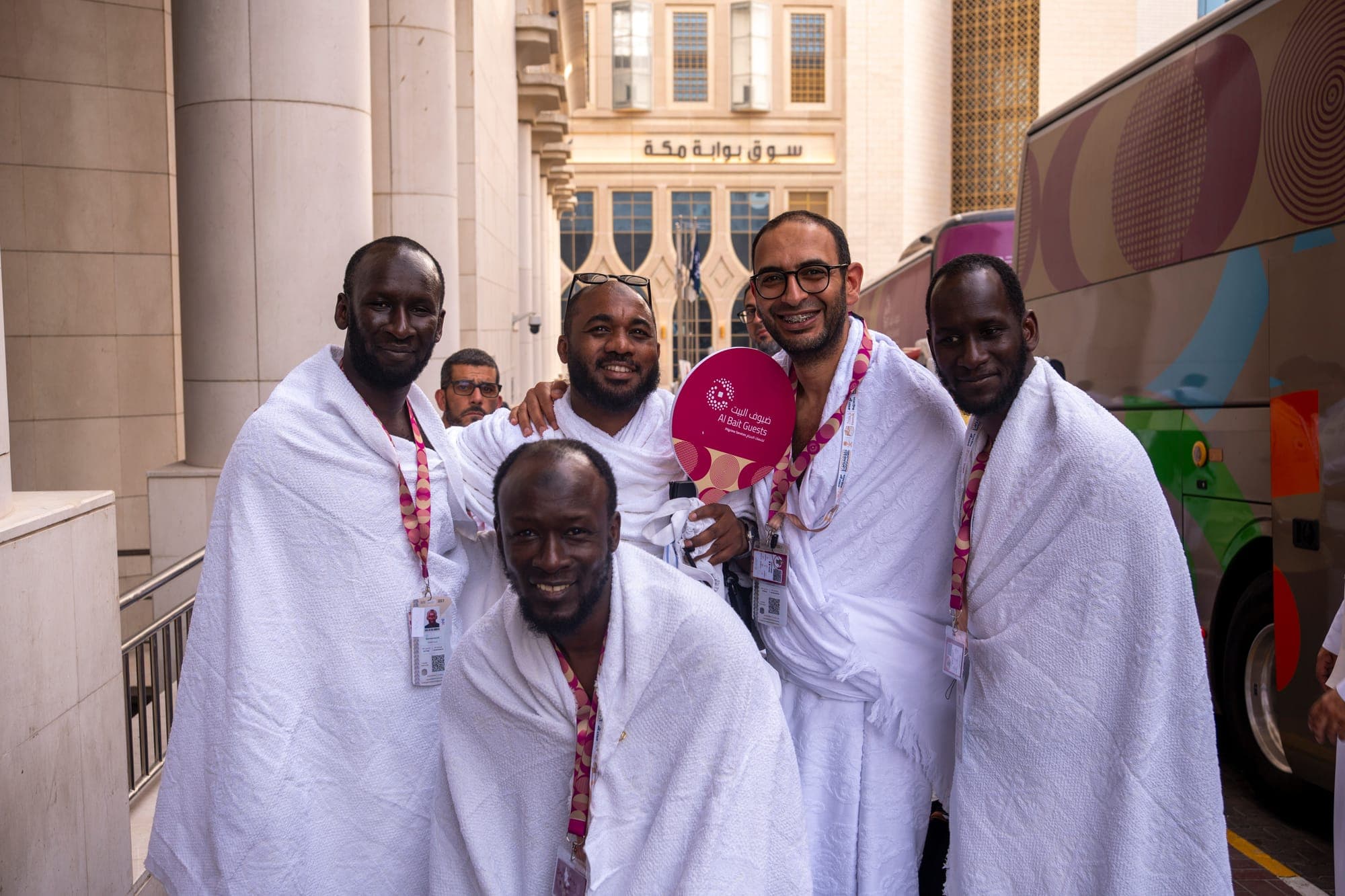 A moment from the Hajj journey with Al Bait Guests