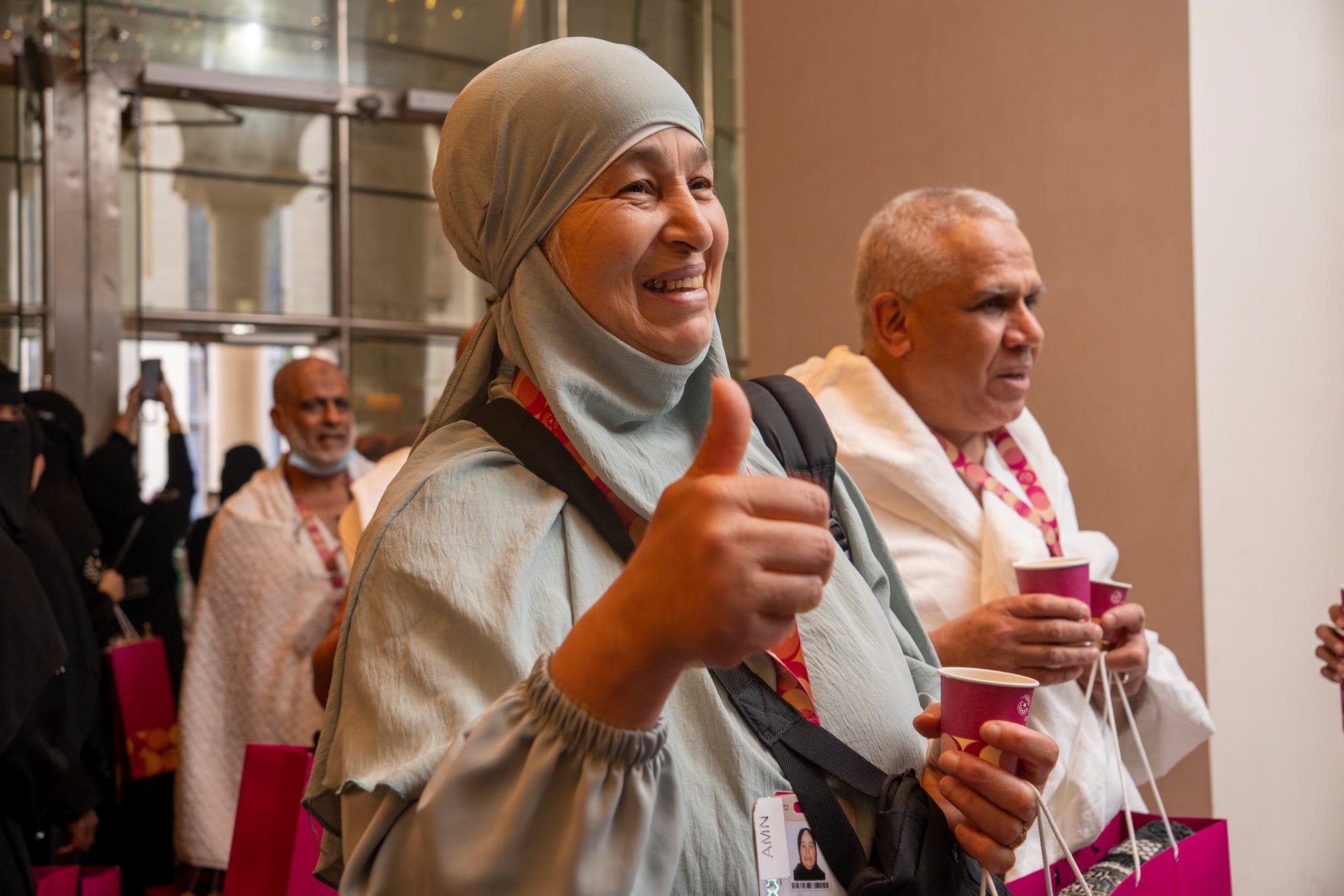 A moment from the Hajj journey with Al Bait Guests
