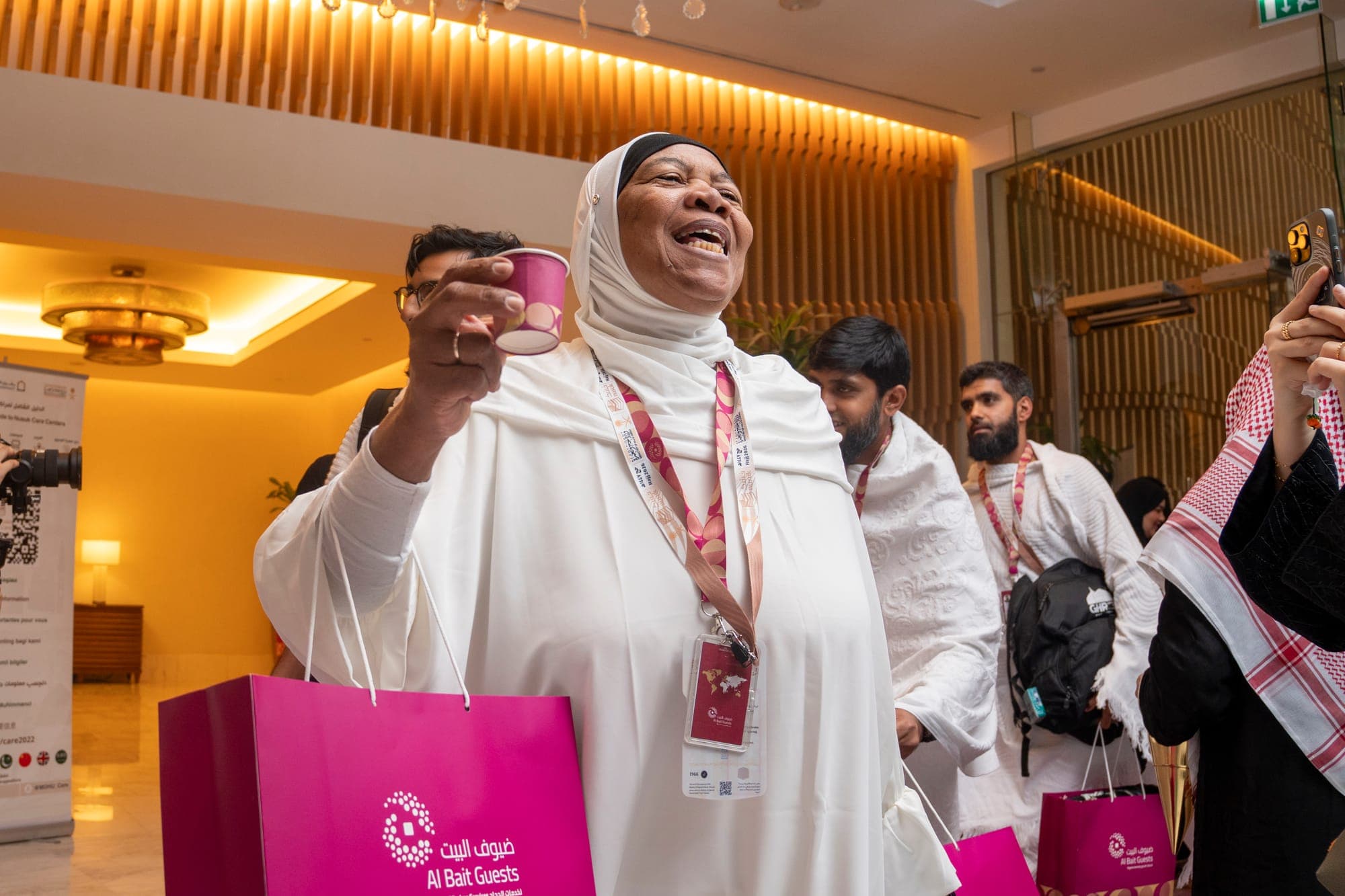 A moment from the Hajj journey with Al Bait Guests