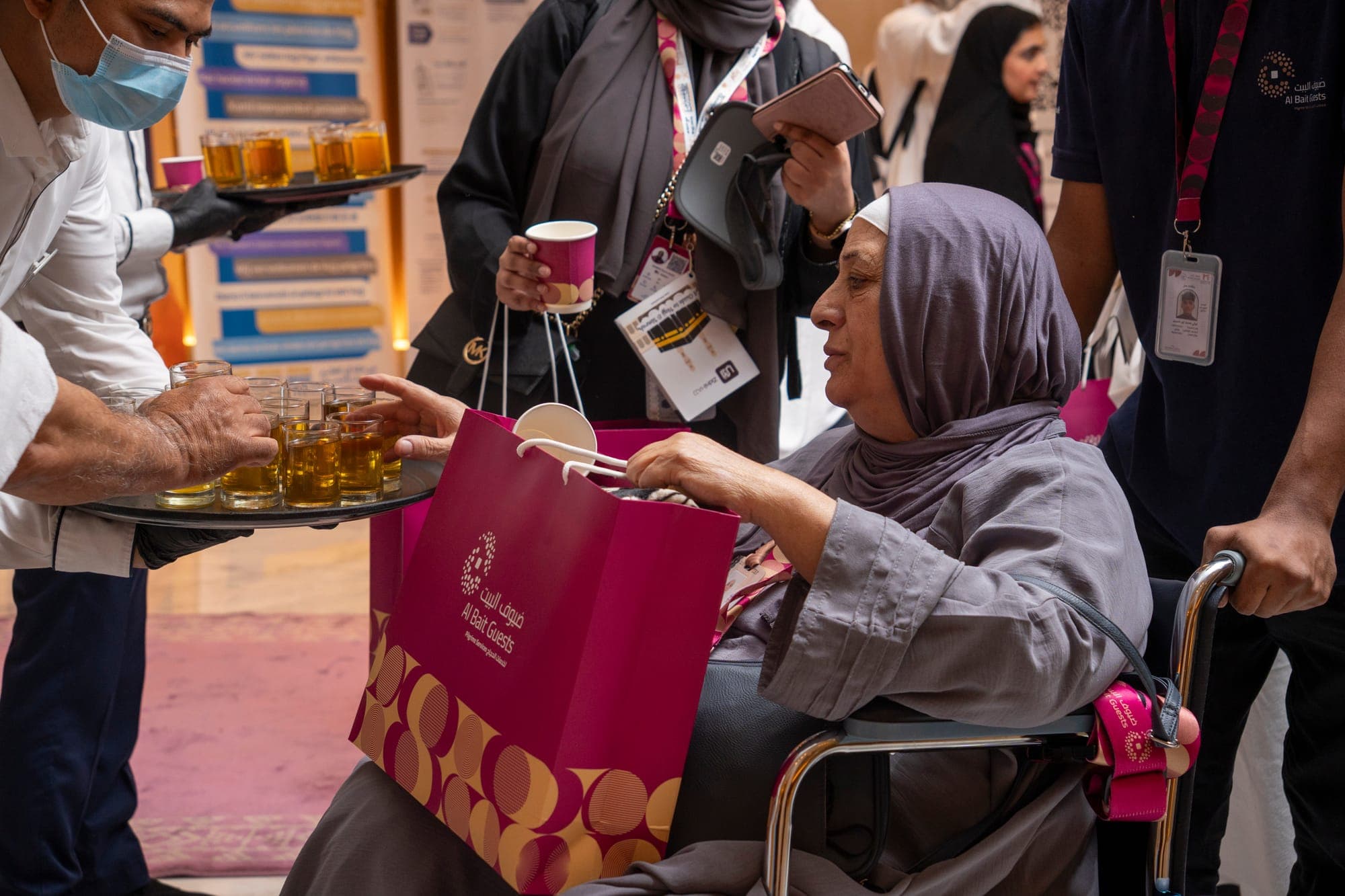 A moment from the Hajj journey with Al Bait Guests