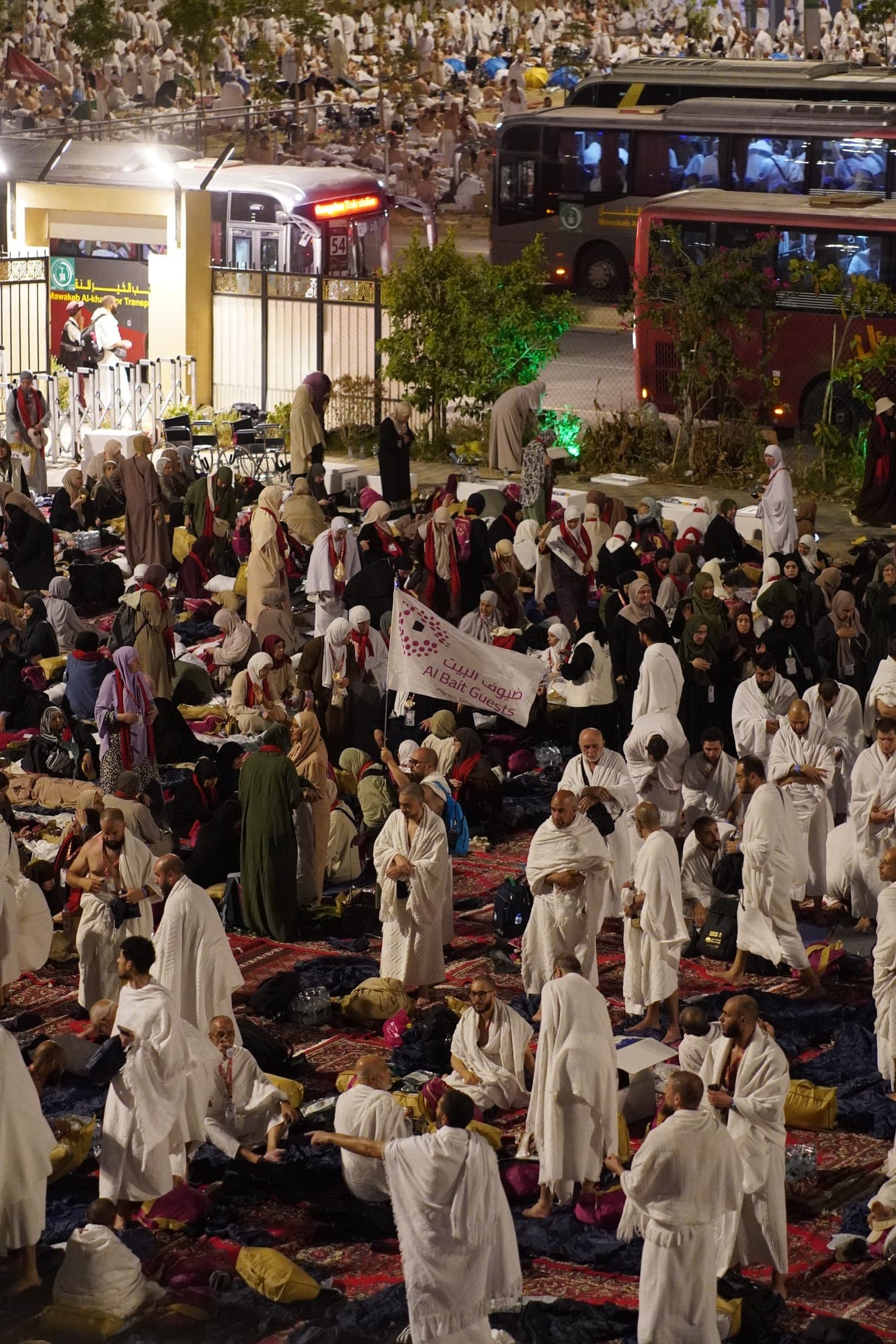 A moment from the Hajj journey with Al Bait Guests