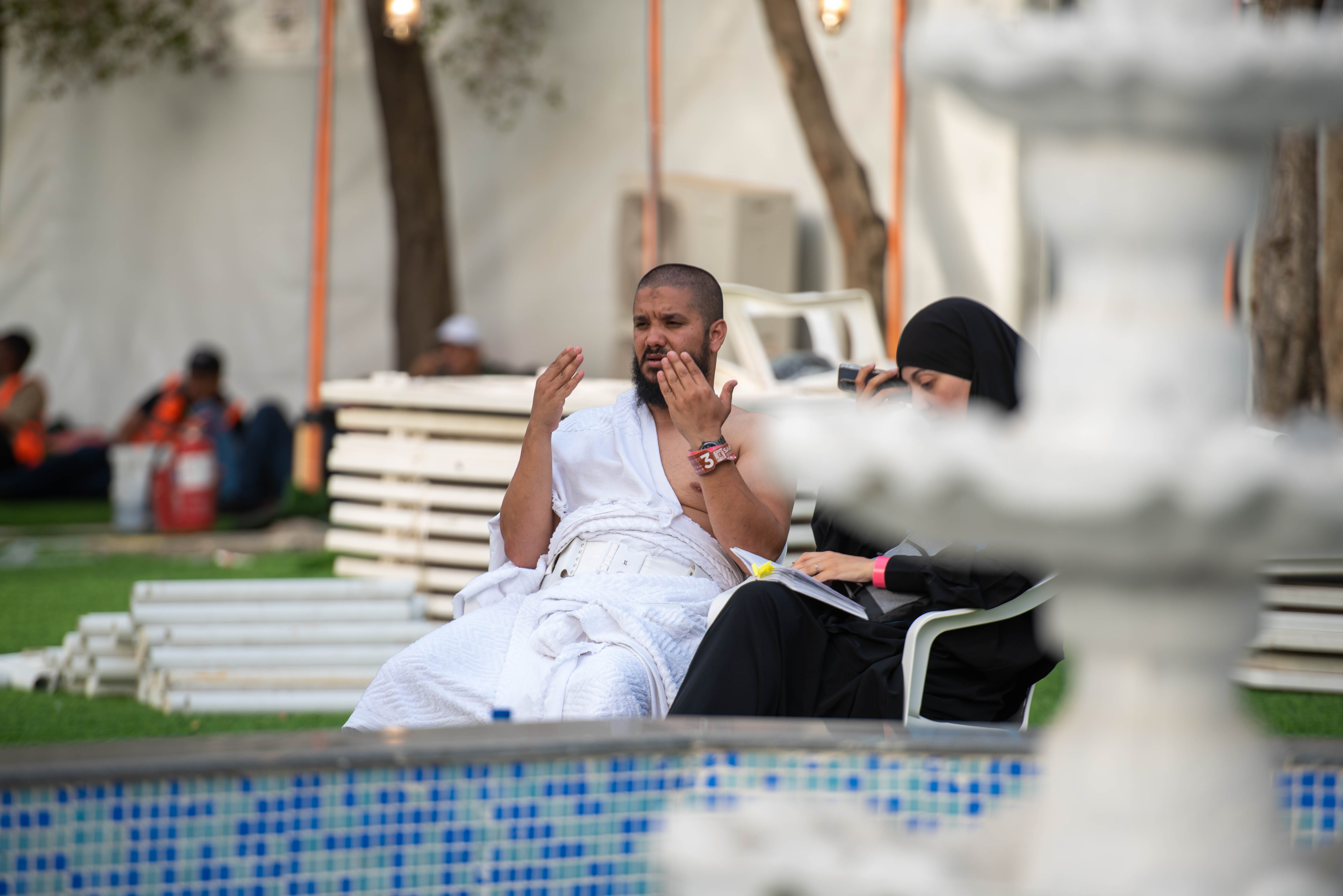 لحظة من رحلة الحج